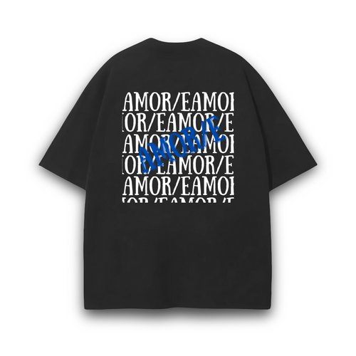 BLUE AMOR/E PREMIUM T-SHIRT - Amor/e Clothing