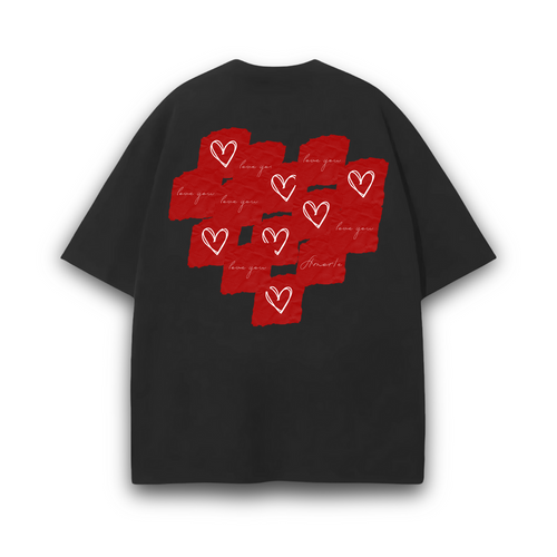NOTES HEART PREMIUM T-SHIRT - Amor/e Clothing