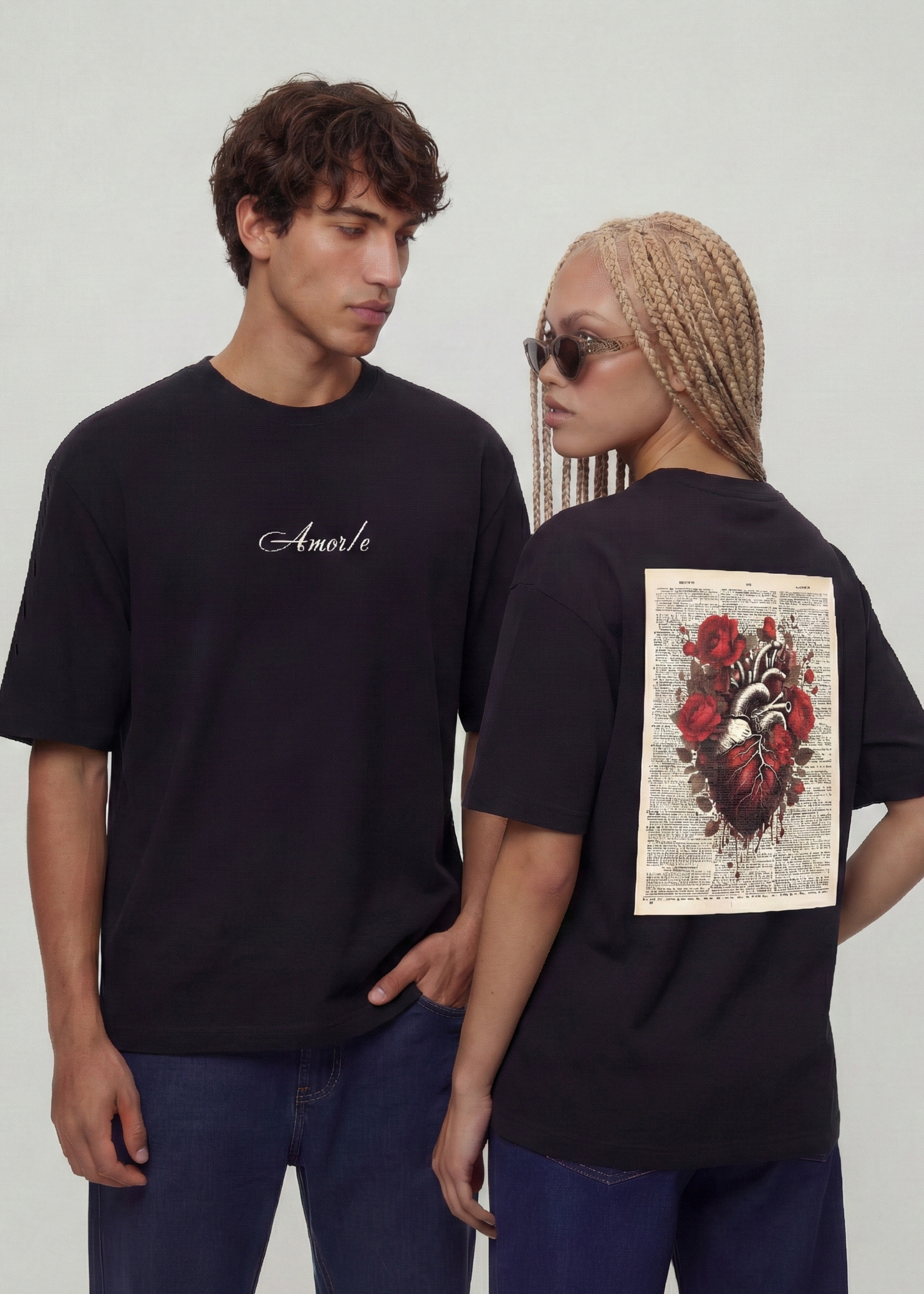 HEART NEWSPAPER PREMIUM T-SHIRT