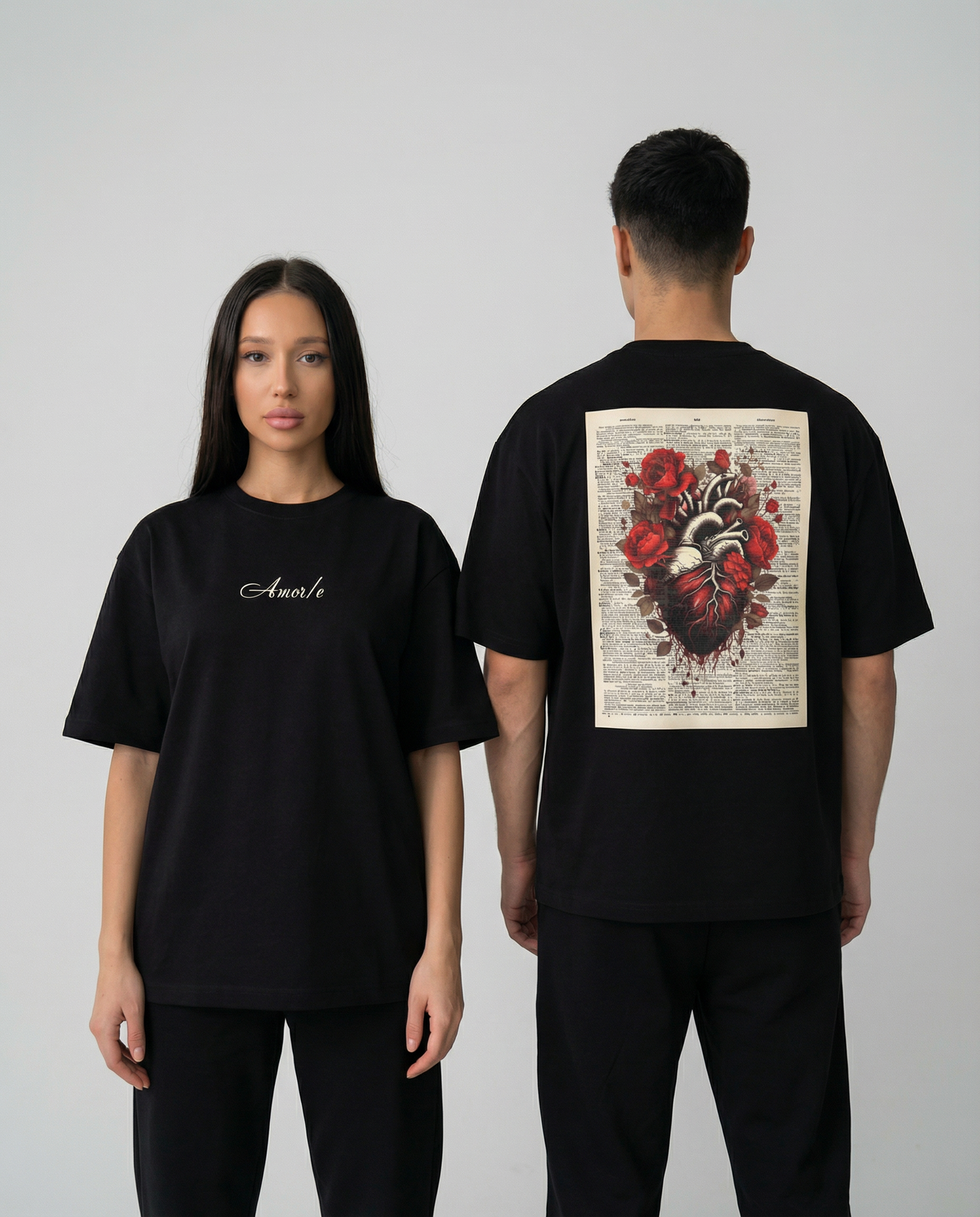 Newspaper Heart · Премиум тениска